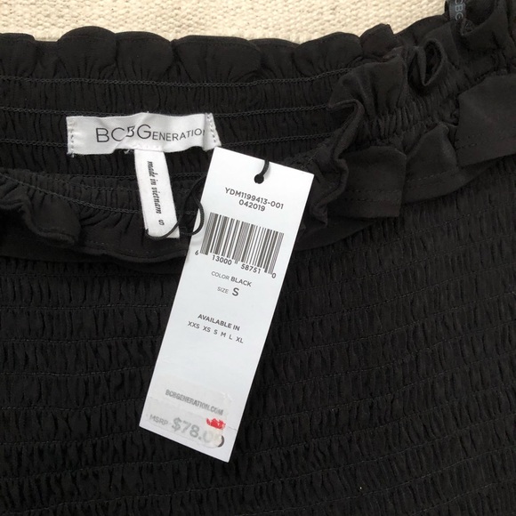 BCBG GENERATION BLACK TOP SIZE SMALL - Picture 3 of 3